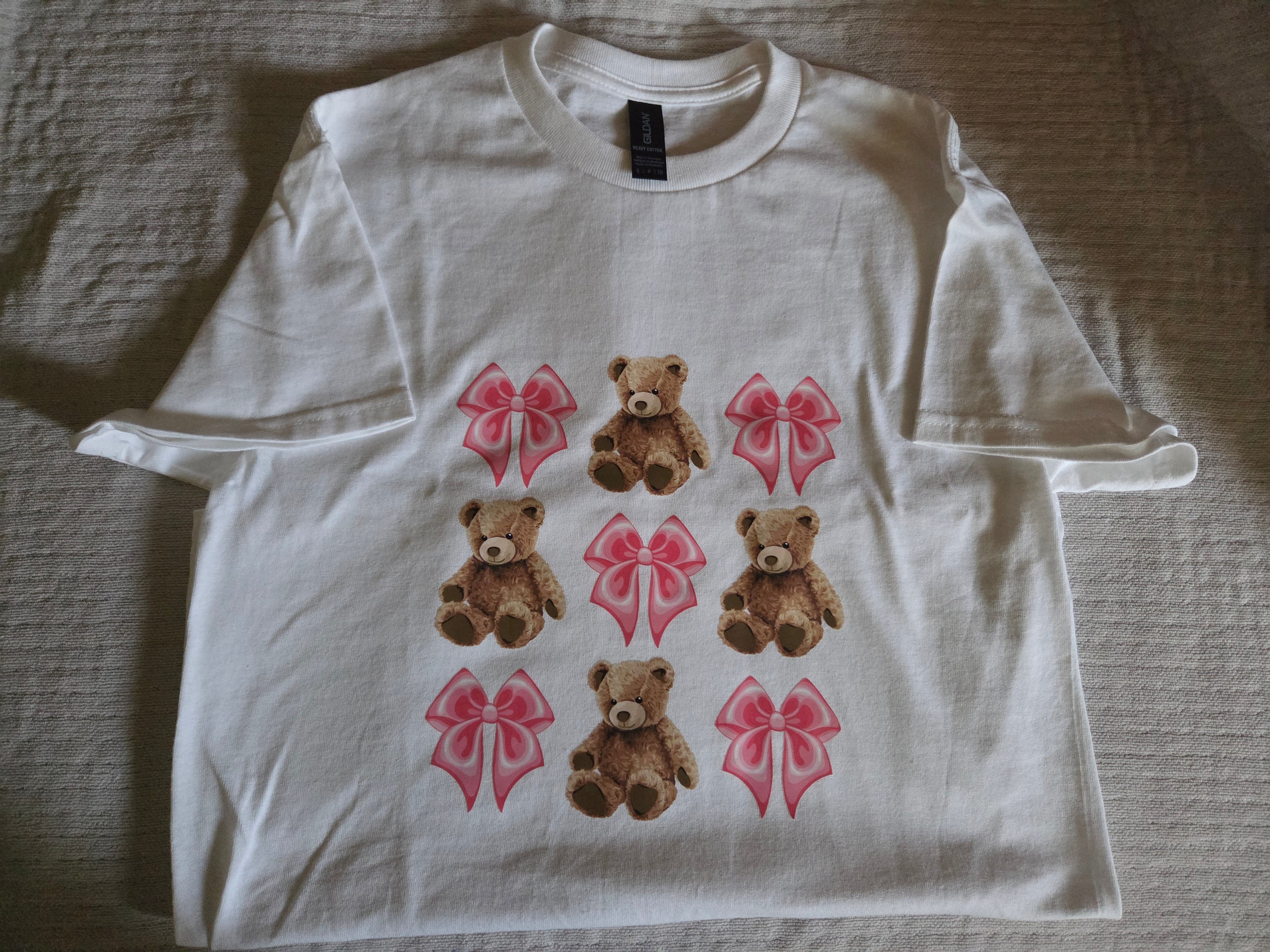 Bear with Bows Custom Cotton Shirt